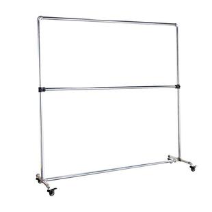 晾衣架落地折f叠家用卧室内挂衣架服装 店直播间展示架简易中岛架