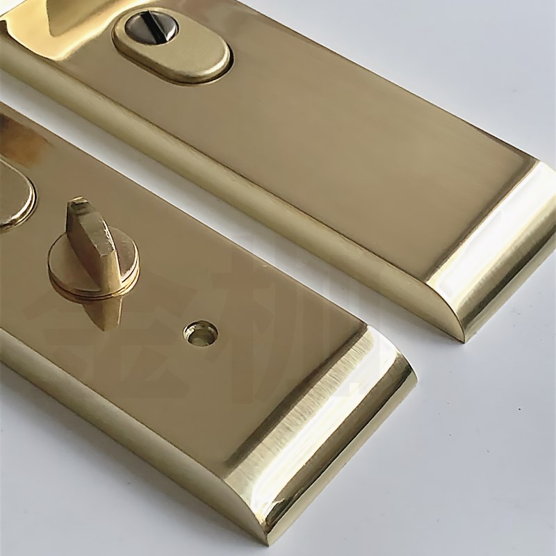 防盗门把a手老式锁具仿金大门执手内锁入户门锁加厚铝合金门拉手