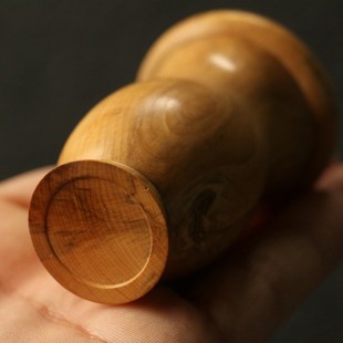 黄杨木纯手工精工制作橄榄核蒙D心仿倒栽金钟竹蛉筒鸣虫器具