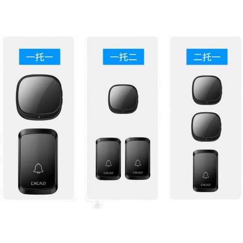 电子门铃无线家用智能超远距离遥控电池按钮五拖一拖Y多老人呼叫