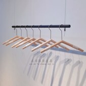 现货服装 挂衣杆吊顶婚纱架V橱窗吊杆陈列 店黑色i展示架悬挂吊架装