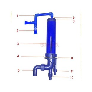 鱼缸三重溢流管件配件套装上下水底过滤K水管件强排水四重溢流管