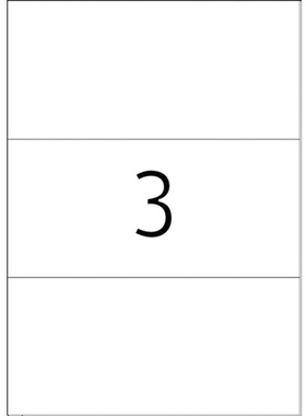 HERMA豪玛4664 A4-100张不干胶打印标签R纸210x99mm