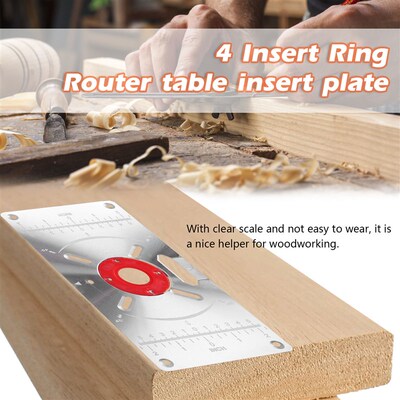 极速KKMOON Router Table Insert APlate Aluminum Trimming Mach