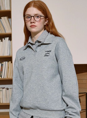 demi et demi【张婧仪同款】“完美的日子”加厚精棉百搭polo卫衣