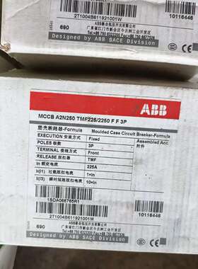 ABB断路器MCCB A2N250 TMF225，正-议价