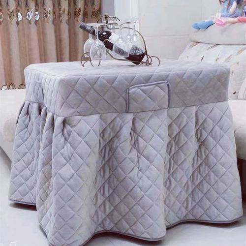 冬季新款正方形烤火罩被加绒加厚烤火桌布罩取暖被套电炉罩防水