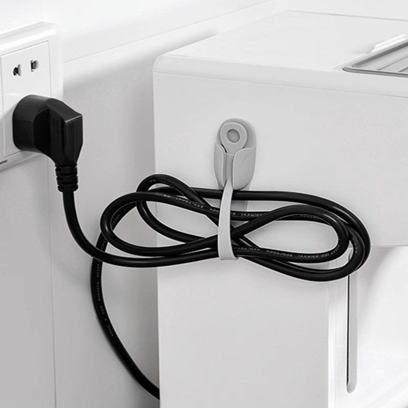 免打孔插头电线固定器卡扣充电数据线墙面贴理线器电源线收纳挂钩