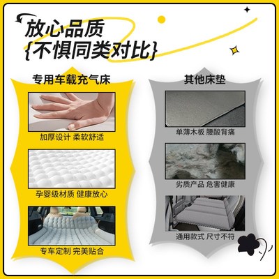 大众ID3后排床垫后备箱填平睡垫充气床车载旅行床汽车气垫改