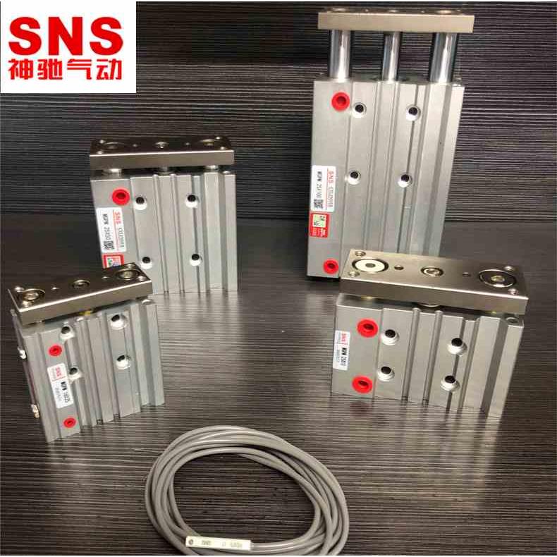 神驰SNS薄型带导杆气缸MGPM25X10 20 30 40 50 75 100 125 150
