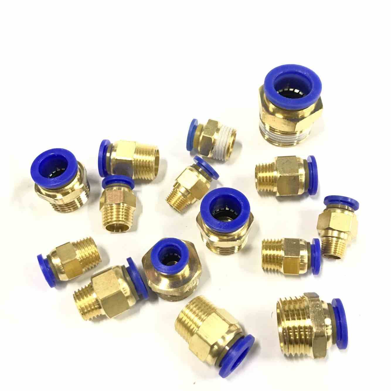 PC8-02快插接头螺纹直通PC10-03 PC12-03 PC16-04 PC6-02 PC4-M5