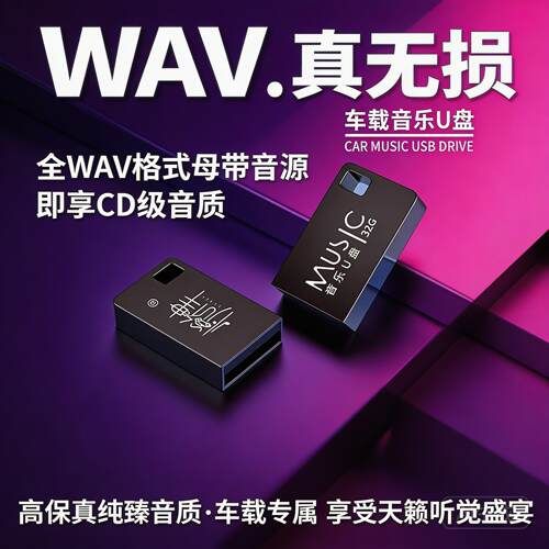 真无损WAV格式悦律车载音乐U盘