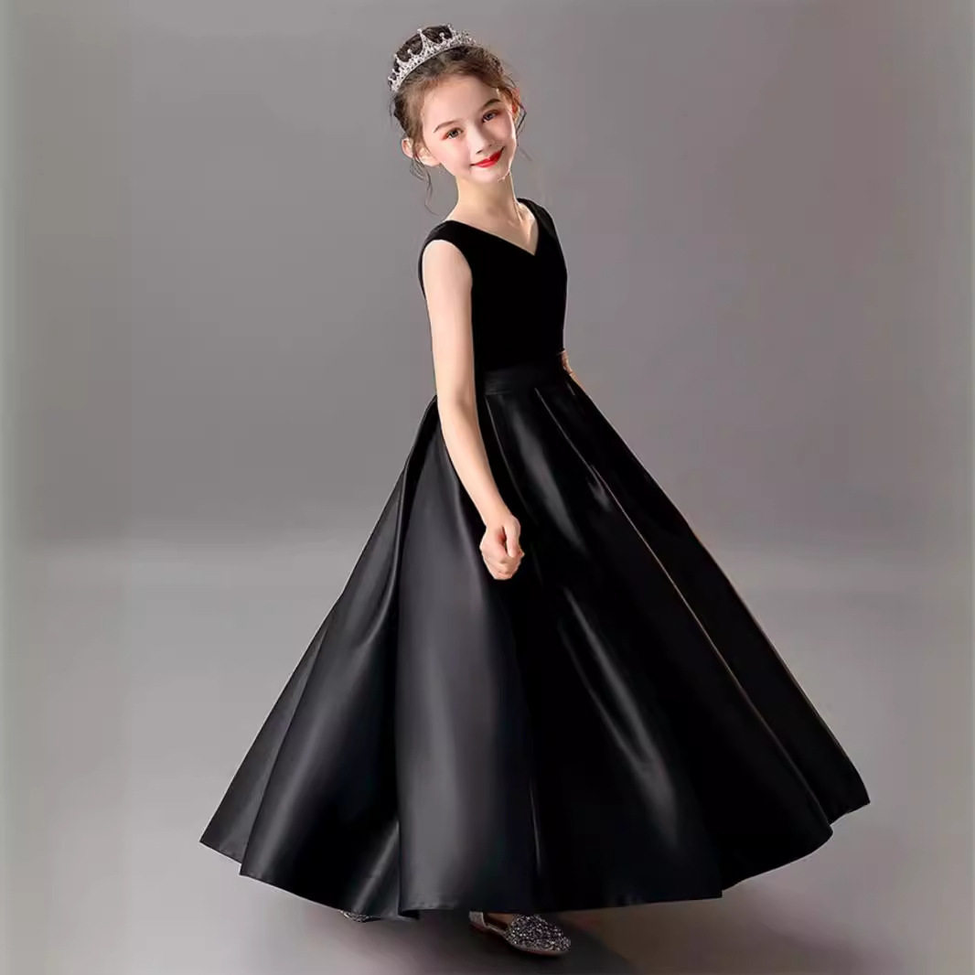 儿童管乐团音乐会礼服黑色女童礼服钢琴演出主持礼服大提琴演出服,童装/婴儿装/亲子装,儿童礼服,淘宝优惠券,粉丝福利购,淘宝优惠卷