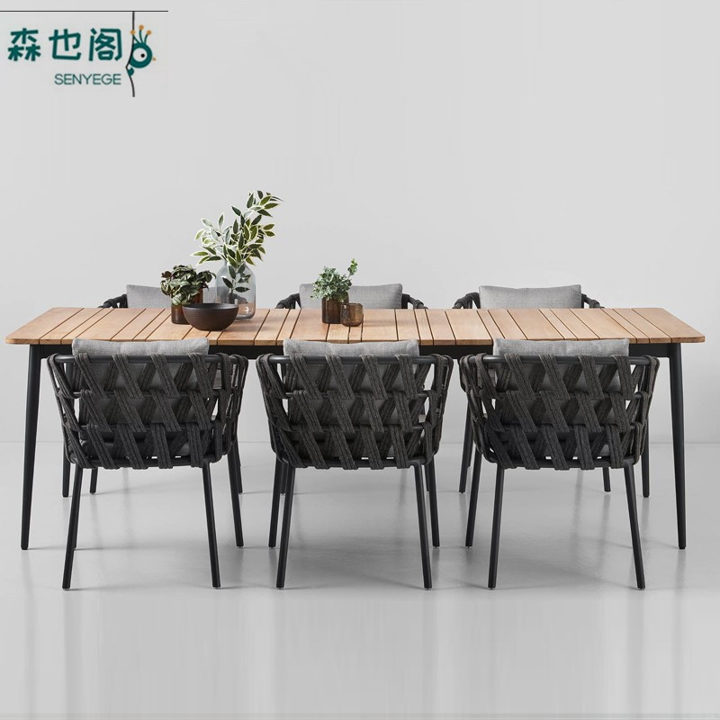 休闲户外桌椅简约庭院子露天花园室外家具北欧阳台小藤椅别墅组合