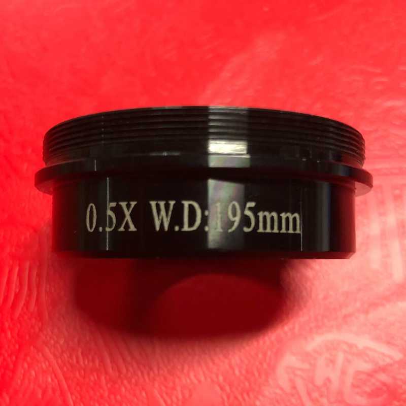 MT显微镜物镜迈特体视单筒辅助增倍减倍镜0.5XWD195mm