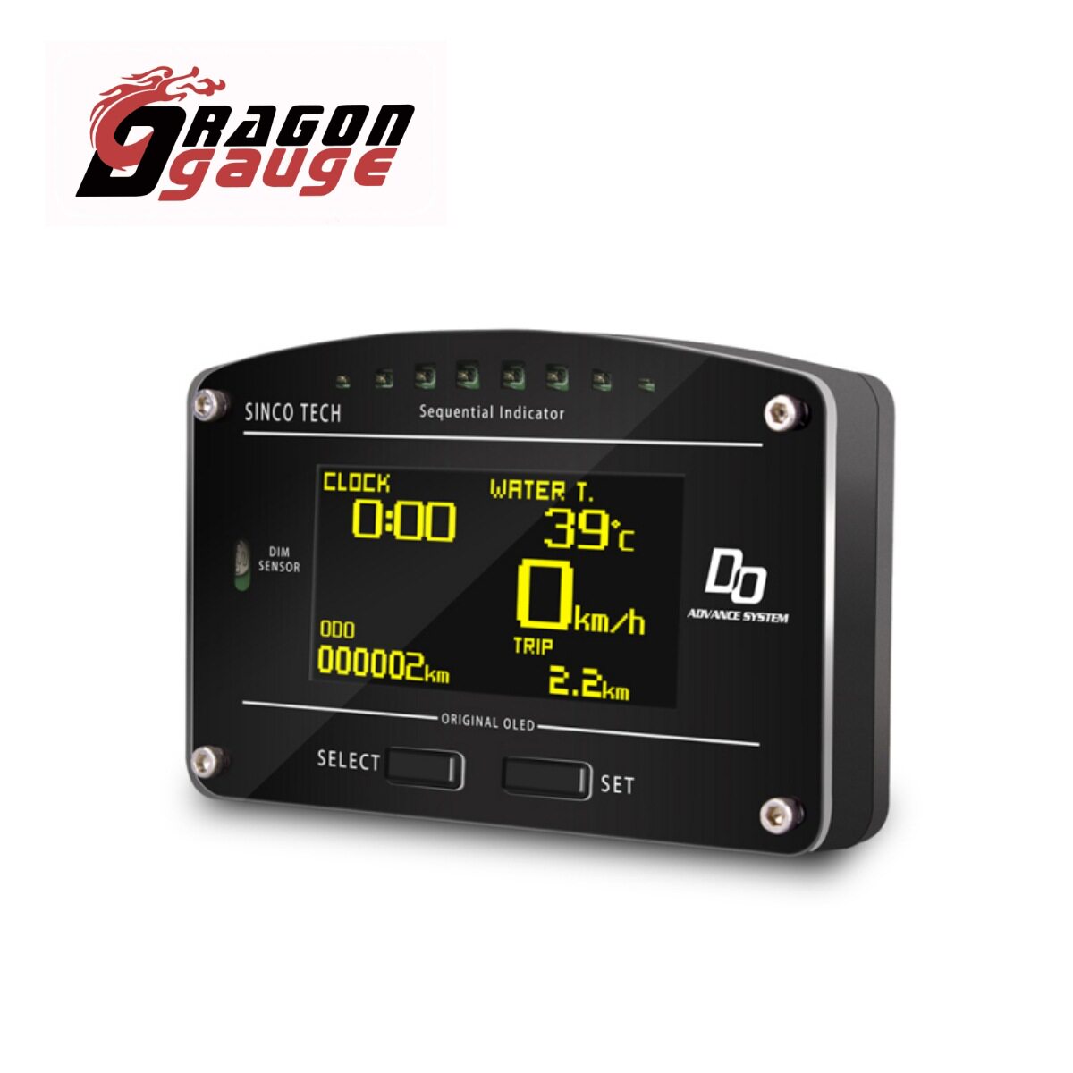 12V汽车改装仪表多功能赛车改装车仪表ADVANCE ZD组合仪表DO907