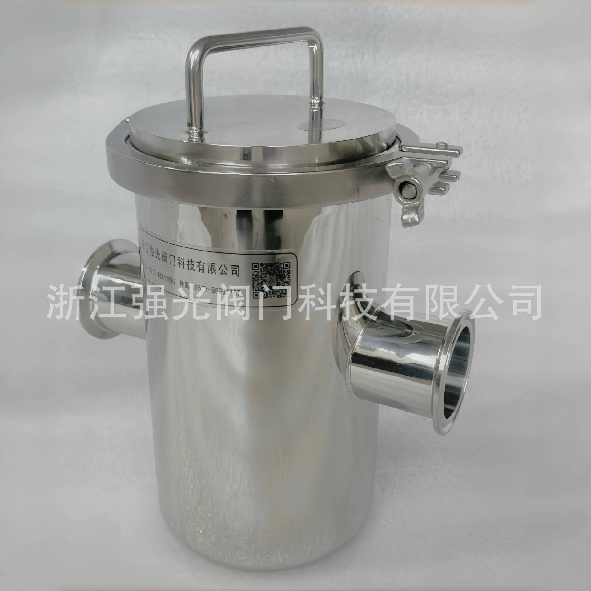 食品级快装镜面不锈钢磁性过滤器