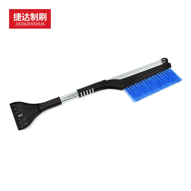 车载可伸缩带毛刷除雪铲