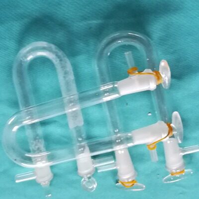 测氢仪专用配件玻璃U型管 化验仪器碳氢元素分析仪 生产厂家
