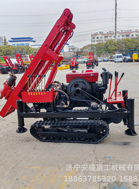 河北庭院光伏地钉钻机 小型履带式光伏打桩机 高钻速地螺丝拧锚机