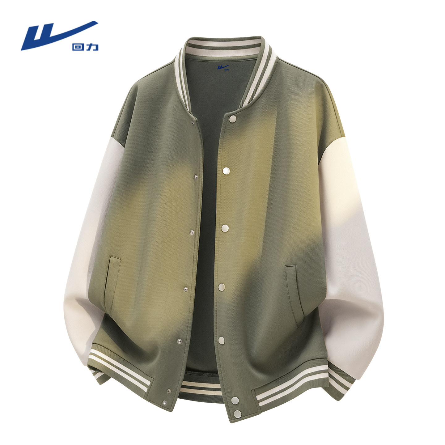 回力美式撞色棒球夹克外套