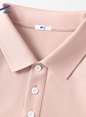 回力plol衫男短袖夏季男女同款情侣装粉色炸街潮牌ins翻领衬衫t恤