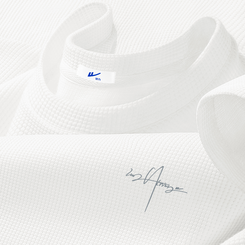 回力白色长袖t恤男春秋季2026年华夫格青少年痞帅潮牌内搭打底衫Z,男装,T恤,淘宝优惠券,粉丝福利购,淘宝优惠卷