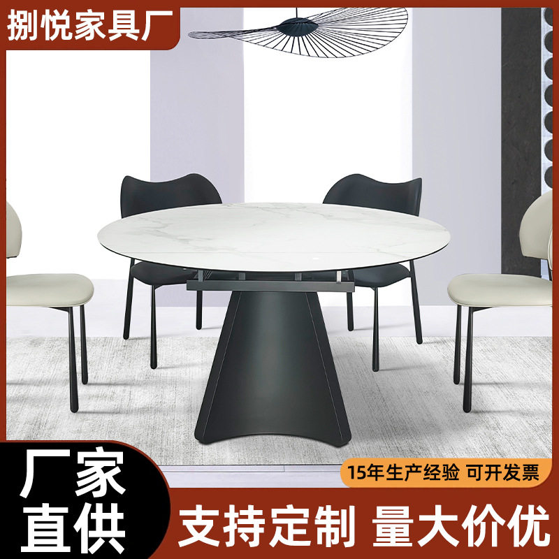 意式真皮餐椅家用设计师靠背椅子简约高级感功能台餐桌椅酒店椅