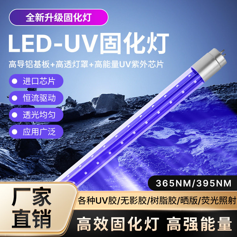 E27诱虫灯管 LED紫光波段365+395NM  DC12V 适用太阳能农业杀虫灯