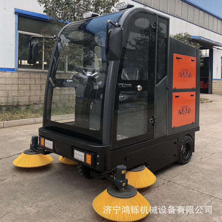 液压双碟电动扫地车大型工厂除尘扫地机自动座驾吸尘扫地机