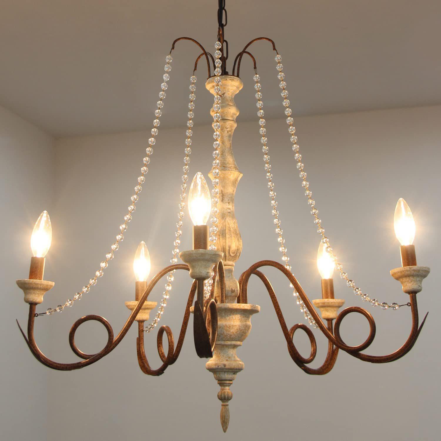 创意法式复古吊灯客厅餐厅书房民宿酒店高端实木复古装饰氛围吊灯