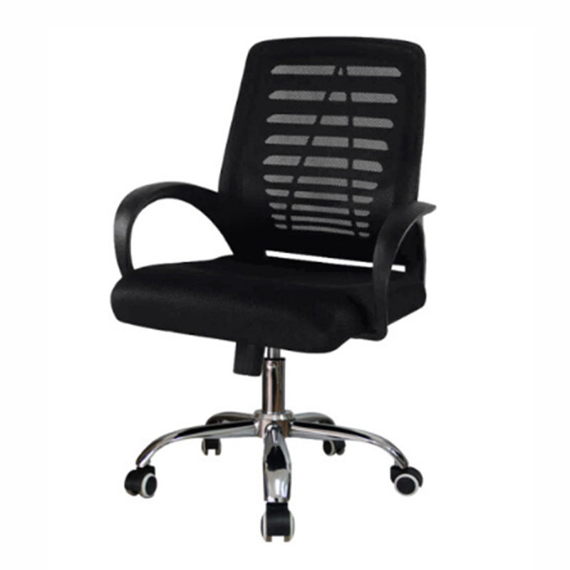 厂家批发家用升降旋转椅子员工人体黑色办公椅多功能椅会议室摆放