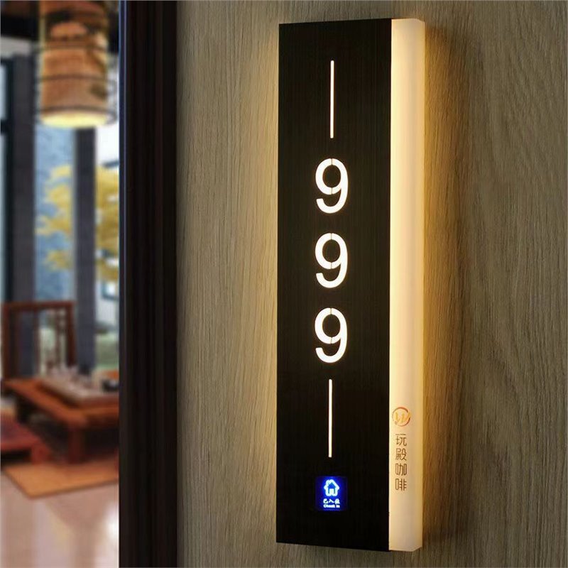 酒店门牌发光号码牌教室标示牌公寓别墅宾馆民宿餐厅Hotel number