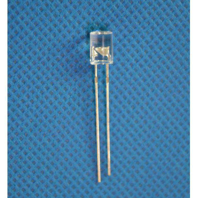 高亮LED直插发光二极管F5有边平头白灯F5MM白发白光平头短脚