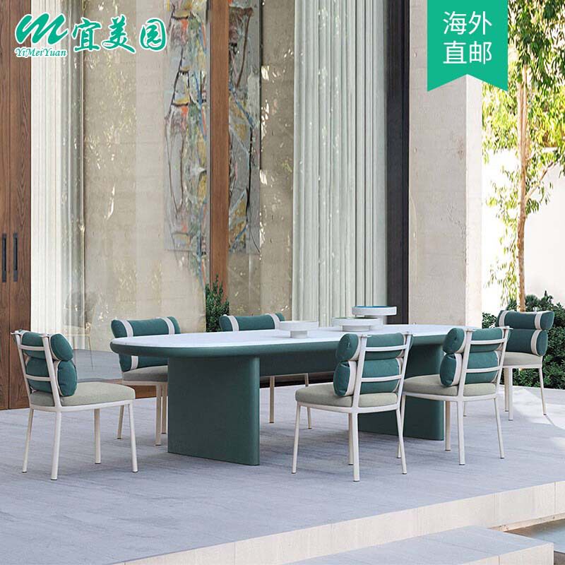 阳台休闲椅室外阳台小茶几三件套别墅花园设计样板房沙发椅桌家具