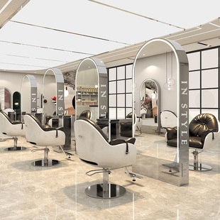 2026美发店镜台单面双面带灯烫染镜台发廊专用镜台理发店剪发镜台