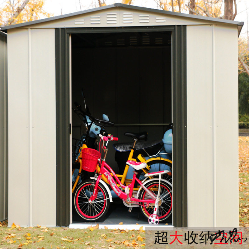 户外工具房杂物间临时露台防晒防水房子杂物收纳间可移动活动房