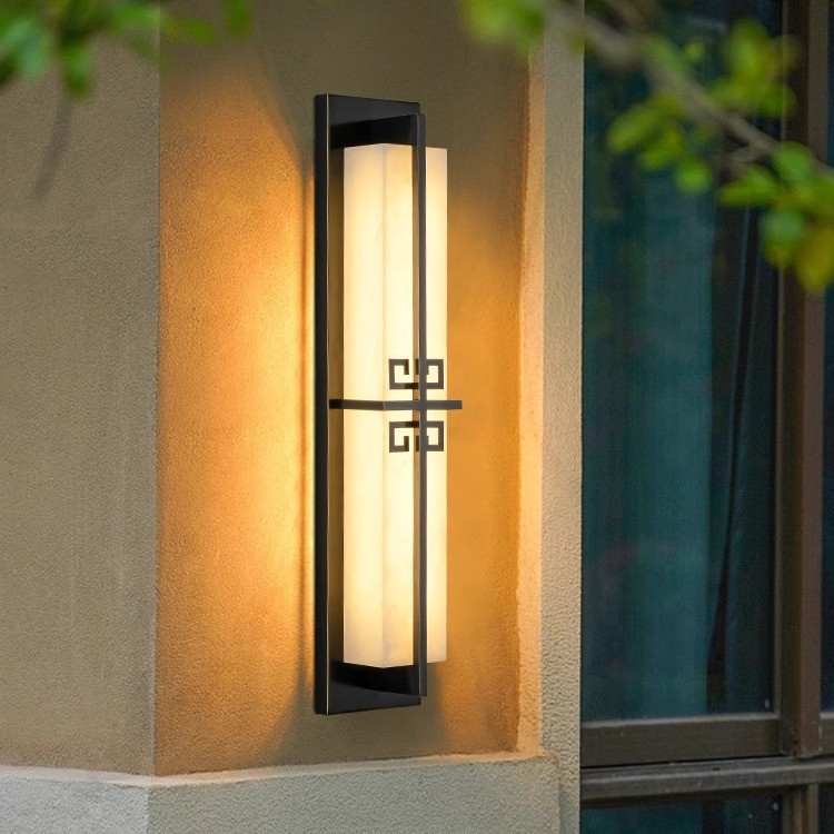 全铜户外防水壁灯新中式室外围墙外墙灯景观庭院灯别墅走廊花园灯