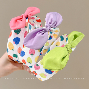 儿童多巴胺发箍不勒头小女孩花朵蝴蝶结头箍女童防滑压发发卡头饰