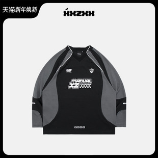 XXZXX美式 亲子装 复古棒球衫 T恤男女潮牌童装 217 长袖 XZVP街舞大赛