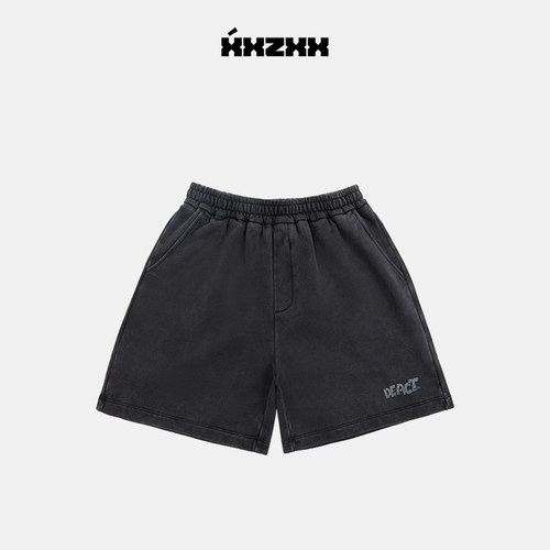 XXZXX潮牌做旧针织短裤男女同款