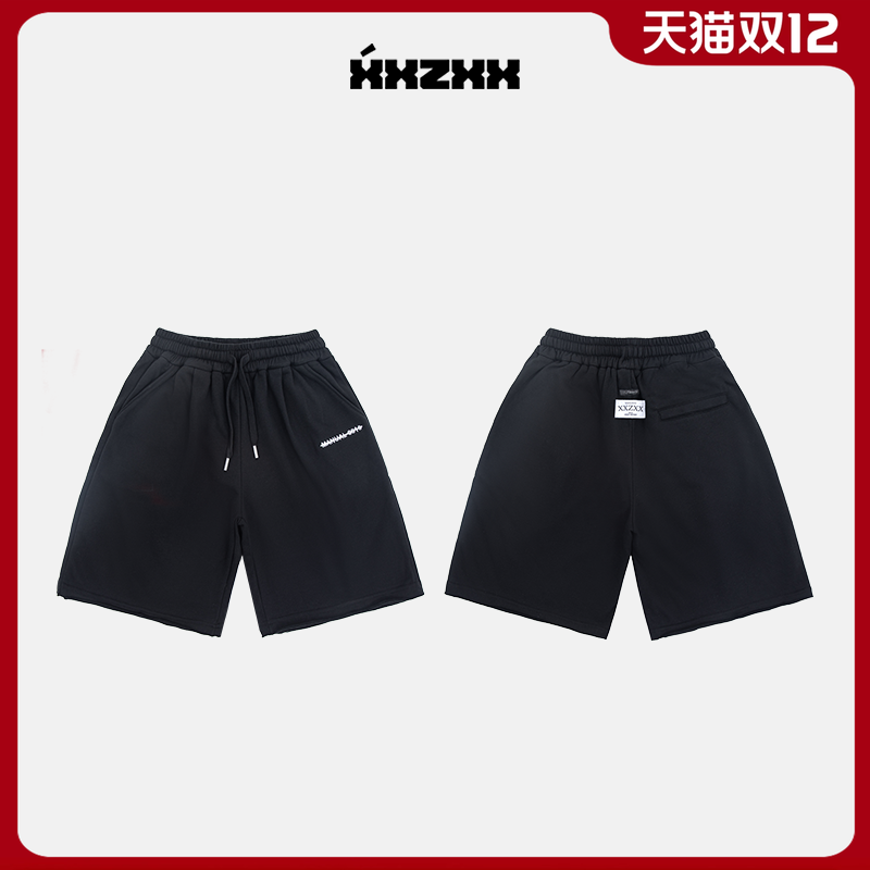 XXZXX潮牌针织休闲短裤男女款