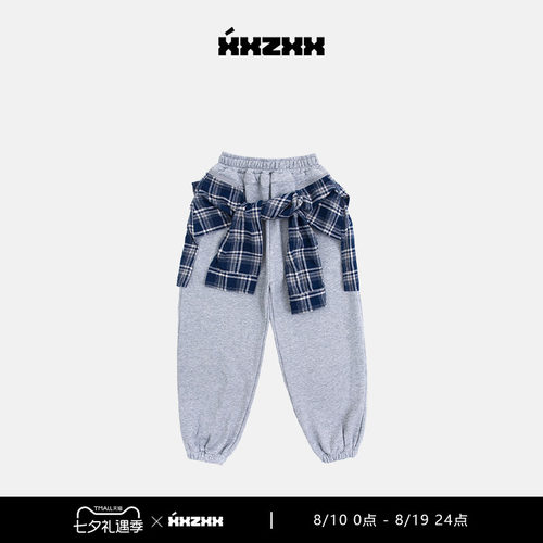 XXZXX潮牌卫裤设计感小众假两件