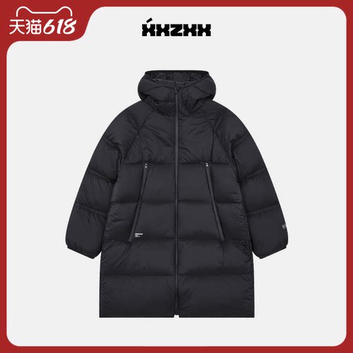 XXZXX潮牌羽绒服宽松保暖中长款