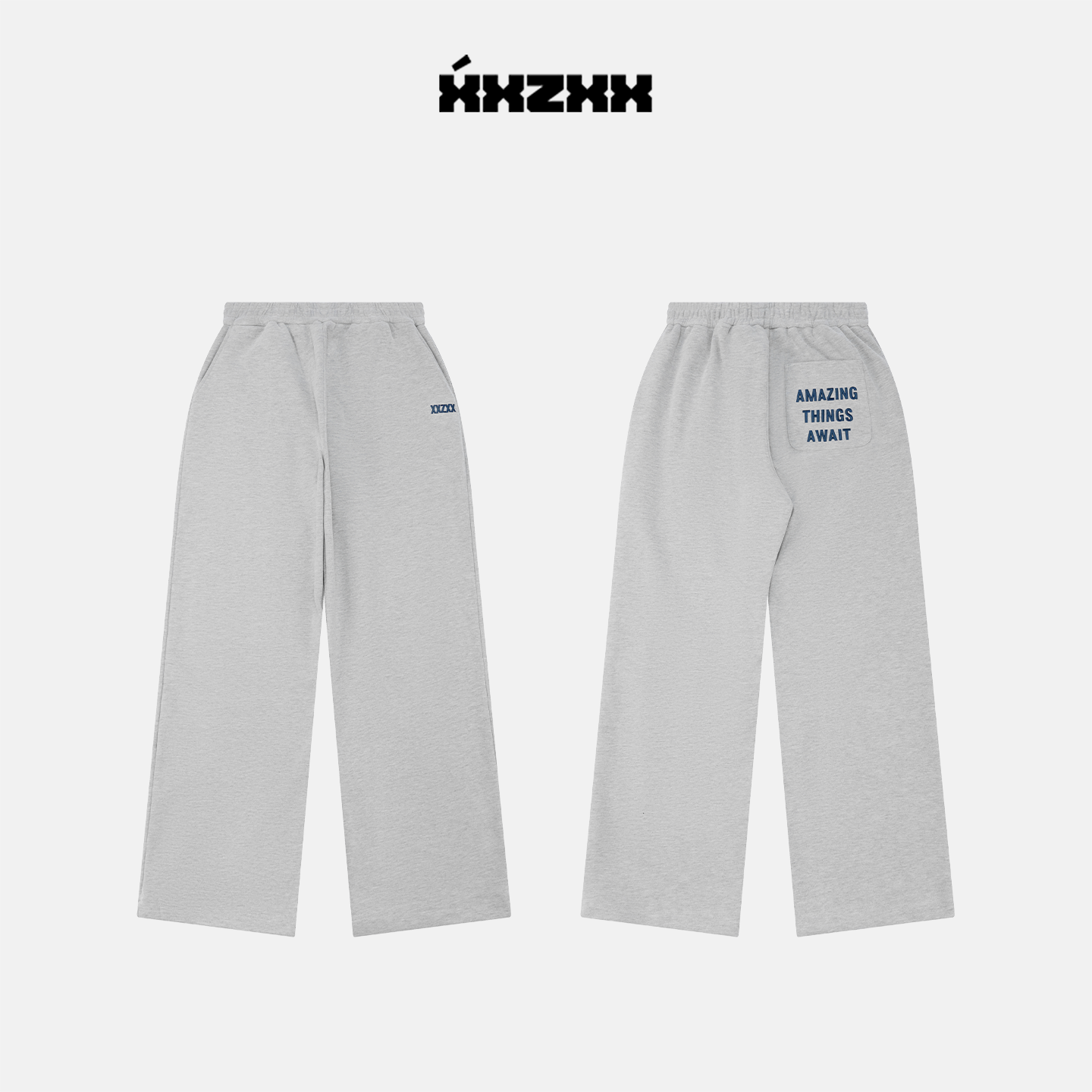 直筒卫裤薄款男女同款潮牌童装亲子装