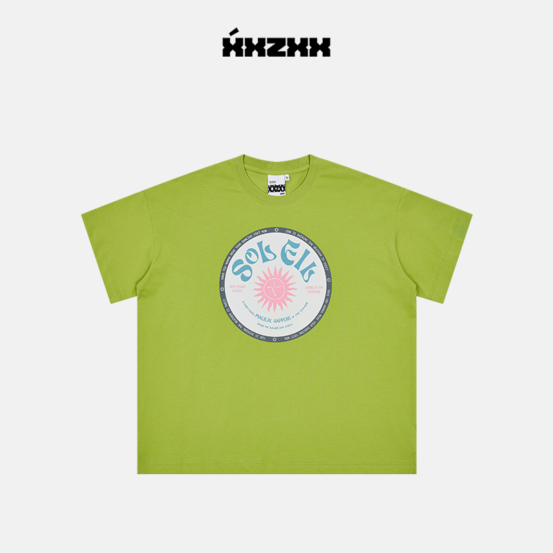 XXZXX潮牌凉感印花短袖T恤男女款