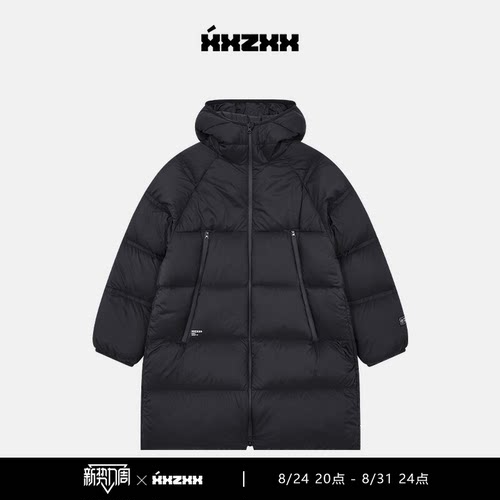 XXZXX潮牌羽绒服宽松保暖中长款
