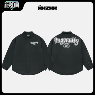 潮牌童装 夹棉长袖 亲子装 2025年冬季 3106 XXZXX衬衫 新款 男女同款