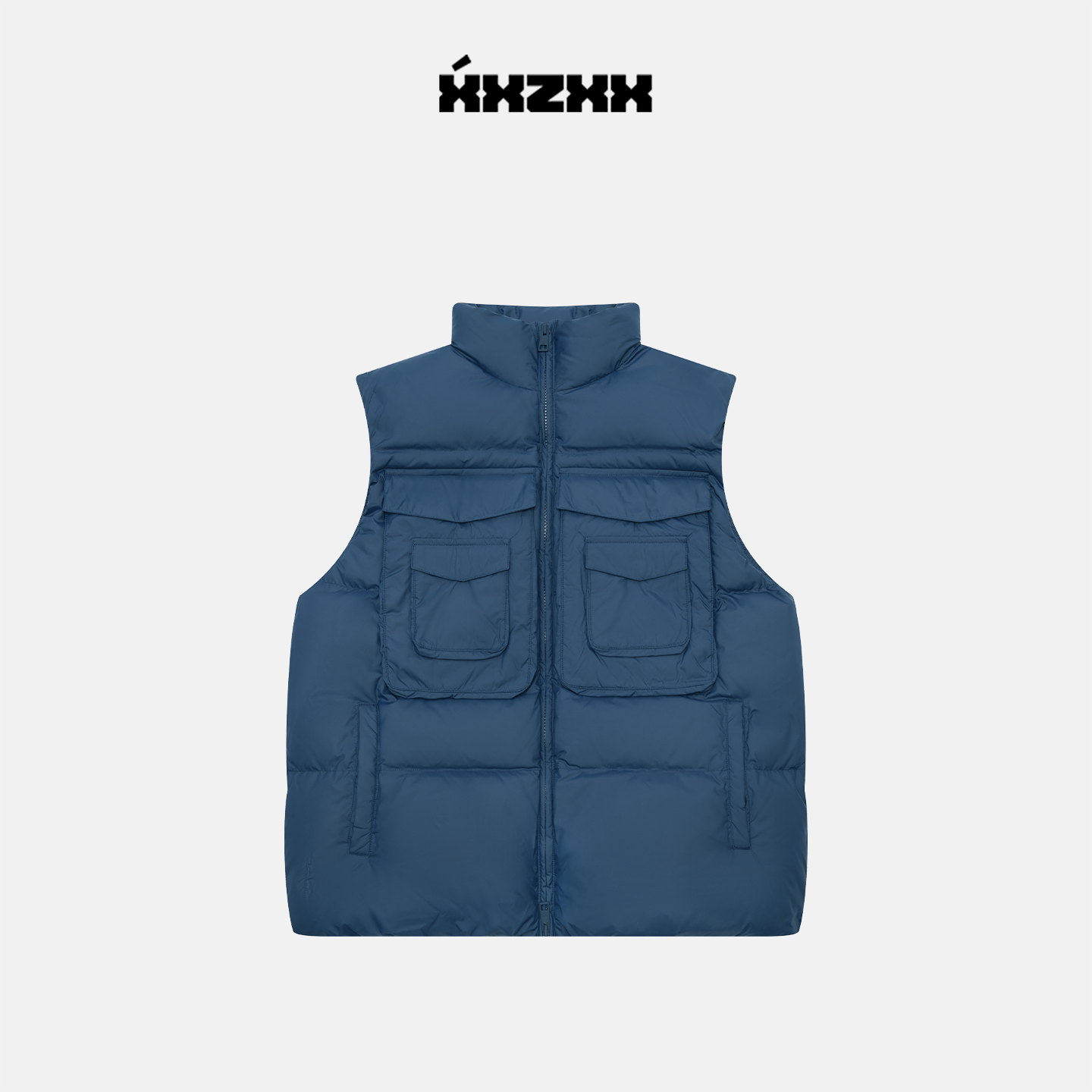 XXZXX三防立领鹅绒羽绒马甲男女