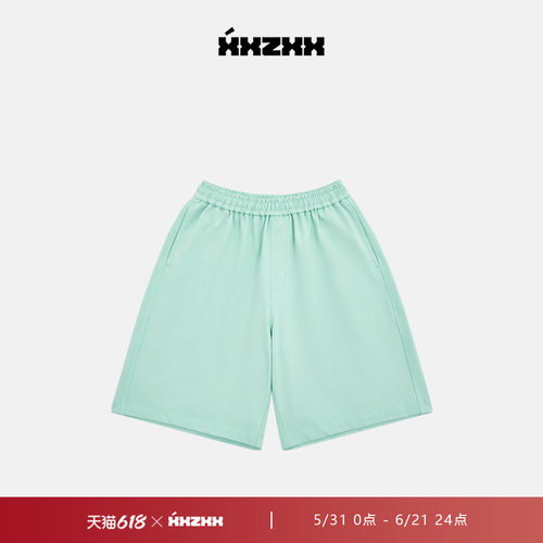 XXZXX潮牌印花运动短裤男女同款